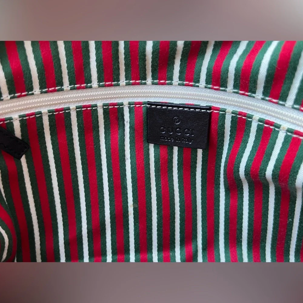 GUCCI Monogram Medium Britt Boston Black - Picture 9 of 13